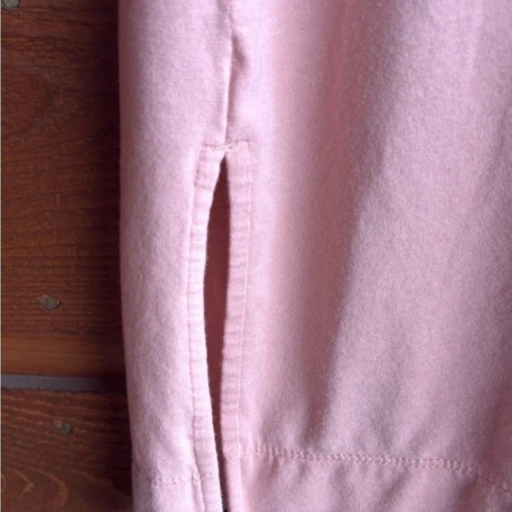 Chico's Ultimate Tee 1 (M) Pink Tunic 3/4 Sleeves V Neck Excellent Condition - Picture 4 of 5